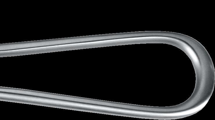 The crista often develops a distinctive osseous bow which makes it impossible to hold it away with a straight retractor.