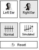 Click the HLS tab on the taskbar. Click Help and read about Hearing Loss Simulation. Follow the link to the Hearing Loss Simulator icons and become familiar with the icons used in this demonstration.