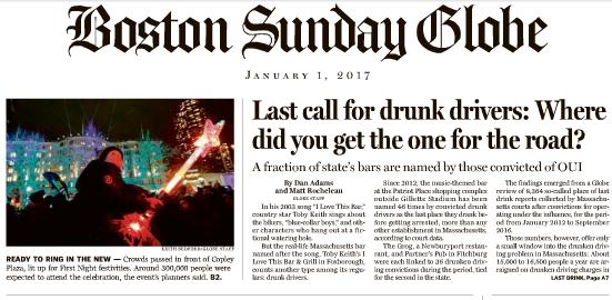About 15,000 to 16,500 people a year are arraigned on drunken driving charges in Massachusetts, according to the state trial courts, while only about 10 to 15 percent of arrests result in a