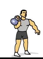 Arnold Press Arnold Press Stand upright holding one kettleball.