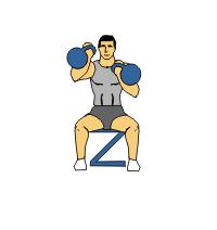 Seated Alternating Arnold Kettlebell Press Seated Alternating Arnold Kettlebell Press 1. Start by sitting on a bench and holding a kettlebell in each hand with your palms facing towards you. 2.
