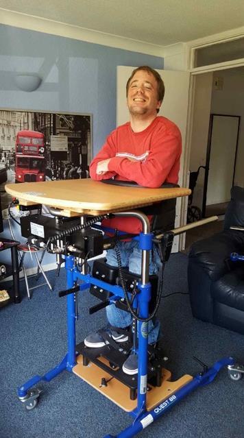 Specialised frame helps man to stand again A 1,000 grant from Barchester s Charitable Foundation has helped fund a new standing frame for a man living with cerebral palsy, which has had a dramatic