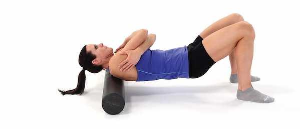 Thoracic Mobilization on Foam Roll Lie on your back with a foam roller positioned horizontally