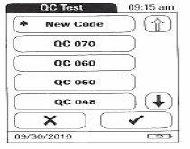 Dcuments New Lt number and New Cntrl Cde Select New Cde when a new Lt number with new Cde Number f QC is being used. The Cntrl Chip icn prmpt will appear.