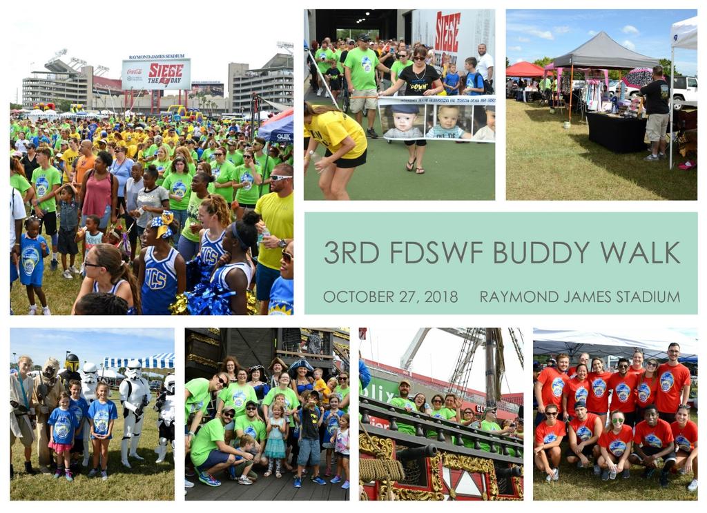 5 In-Kind Sponsorships FDSWF appreciates all that you can do for our families. We need substantial in-kind goods and services for the buddy walk. Food fruit or pre-packaged snack foods.