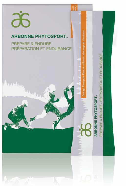 1 ARBONNE PHYTOSPORT Prepare & Endure Be your best from start to finish. Maintaining endurance, energy, blood flow and oxygen to working muscles is crucial to supporting peak physical performance.