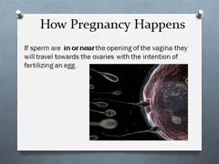 Because this is a cycle that happens each month, now the ovary on the other side will get ready to release a mature egg. But wait! Ask: What if a sperm did fertilize the egg?