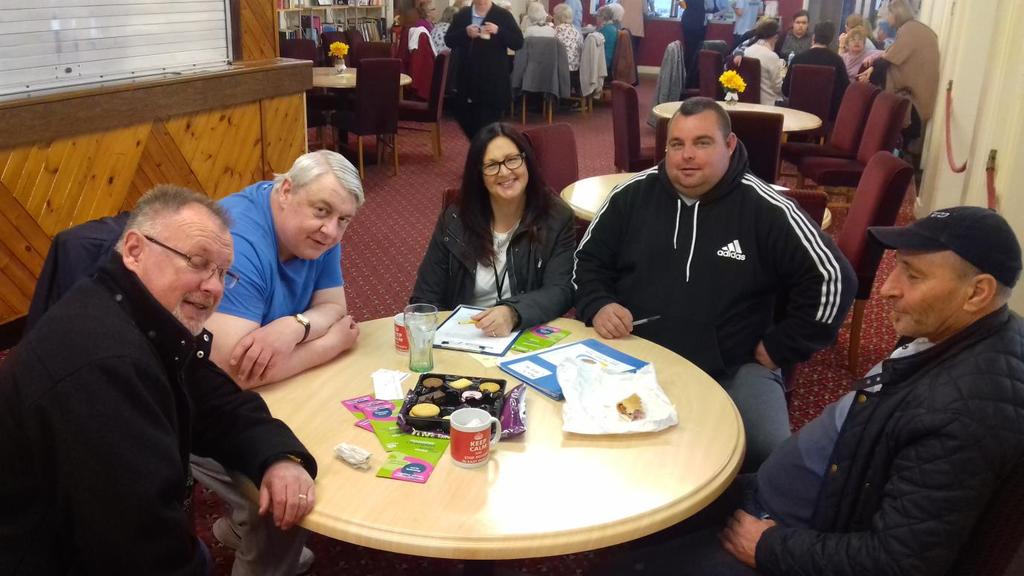 Members of Blackhall men s CREE completing our survey with staff member Julia Catherall Outreach engagement with Volunteers We contacted our HWCD engagement volunteers to see who would like to take