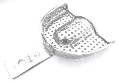 25 Stainless Steel Perforated Full Upper Arch Impression Tray. Individual upper perforated trays.