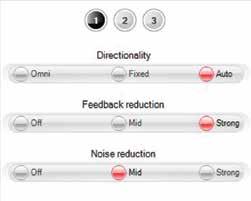 Baha 3 & Baha 3 Power Settings Directionality Omni The sound processor operates in an omni directional mode (directional microphone is disabled). Fixed Directional microphone is always on.