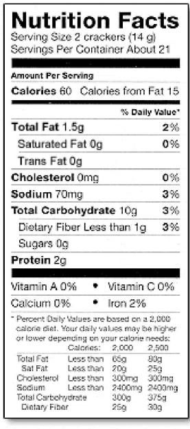 59. Why would BMI not necessarily be an accurate measurement? 60. Use the following nutrition label and answer the questions.