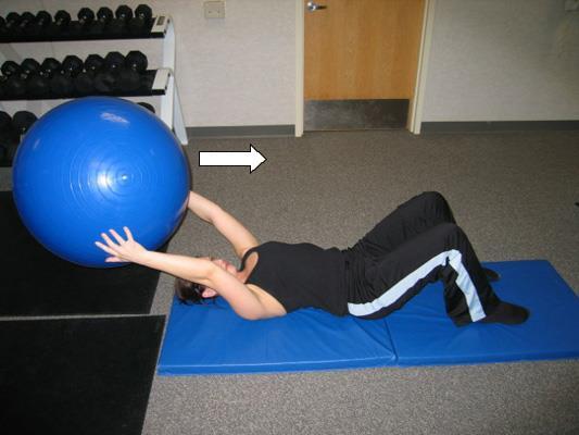Abdominal Ball Passing Start with ball in hands, tighten abdominal muscle to stabilize
