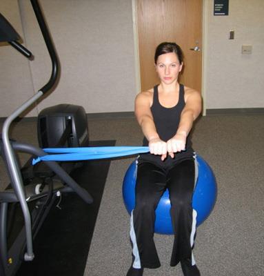 Seated Core Rotation with Resistance Start in seated a position with