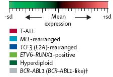 2);bcr-abl1 B-lymphoblastic leukemia/lymphoma with t(v;11q23.3);kmt2a rearranged B-lymphoblastic leukemia/lymphoma with t(12;21)(p13.2;q22.