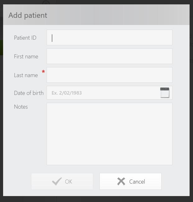 STEP 2 TAKING TRIOS DIGITAL IMPRESSIONS A Create Orders Enter Patient Details. Please enter ALL fields to ensure your case integrity throughout manufacturing.