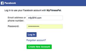 myfitnesspal.com If you have a Facebook account, the quickest way to sign up is to click SIGN UP WITH FACEBOOK. If you don t wish to use Facebook, click SIGN UP WITH EMAIL.