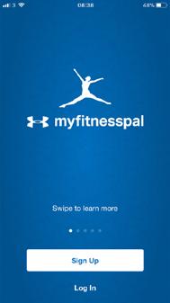 MYFITNESSPAL: SETTING UP AN ACCOUNT STEP 2 When you open