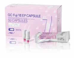 Fuji VII, Fuji VII EP GC Fuji VII EP Capsule Box 50 capsules Shades: Pink or white GC
