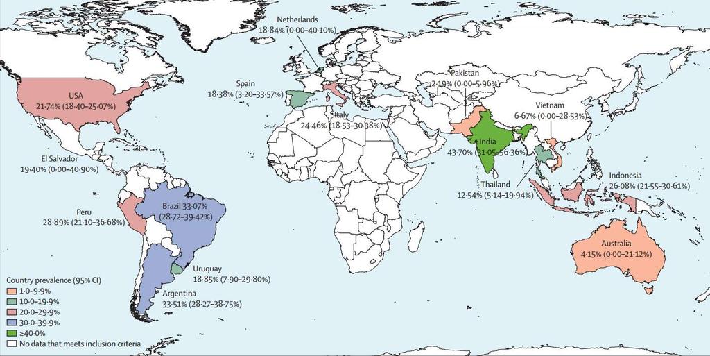 Meta-Analysis HIV Prevalence Among Transgender Individuals by Country Baral SD et al.