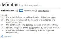 Version 100 words Detailed definitions ONLINE Definitions will be compatible with: