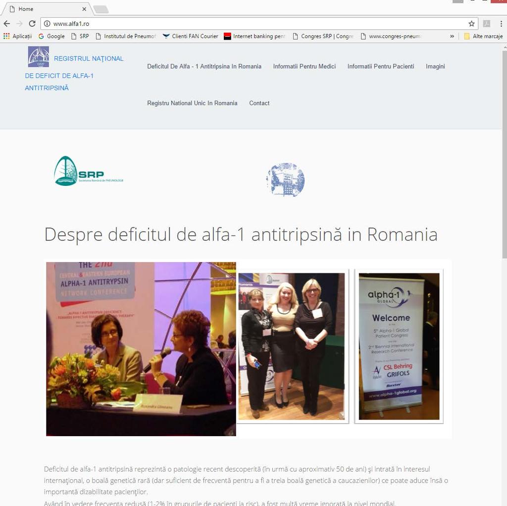 The official Romanian website for Alpha-1 Antitrypsin Deficiency www.alfa1.
