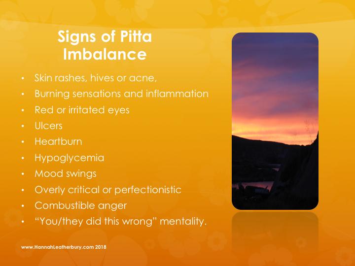 Antidotes to pitta imbalance: Mitigate the imbalanced qualities of pitta with food, breath and sound