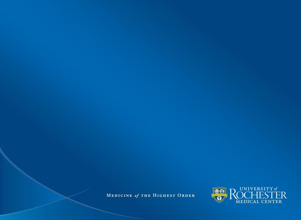 University of Rochester Neurorestoration Institute (URNI) Bradford C.