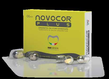 NOVOCOR PLUS The Novocor Plus medical device comprises grains of natural coral with a low surface/volume, ranging from 200 to