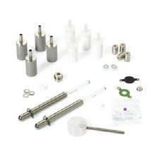 filter, pump; air filter, pump handle; mixer assembly, 50 µl; filter frit cartridge, stainless steel; accumulator check valve, double ball & seat (2); check valve cartridge (2); solvent bottle