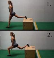 Gradually increase the box height according to what is comfortable for you. Bulgarian Split Squat Stand with your feet shoulder-width apart.
