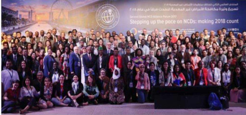Forum in perspective 2 nd Global NCDA Forum 350 delegates from 68 countries 49 National and Regional NCD Alliances 10% youth and people