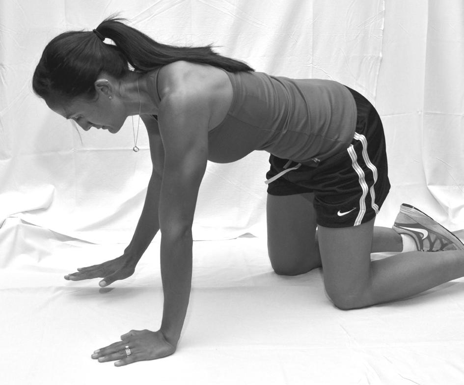 Page 5 of 7 Stable shoulder blades on hands and knees (Do this when you can easily do the wall exercises.