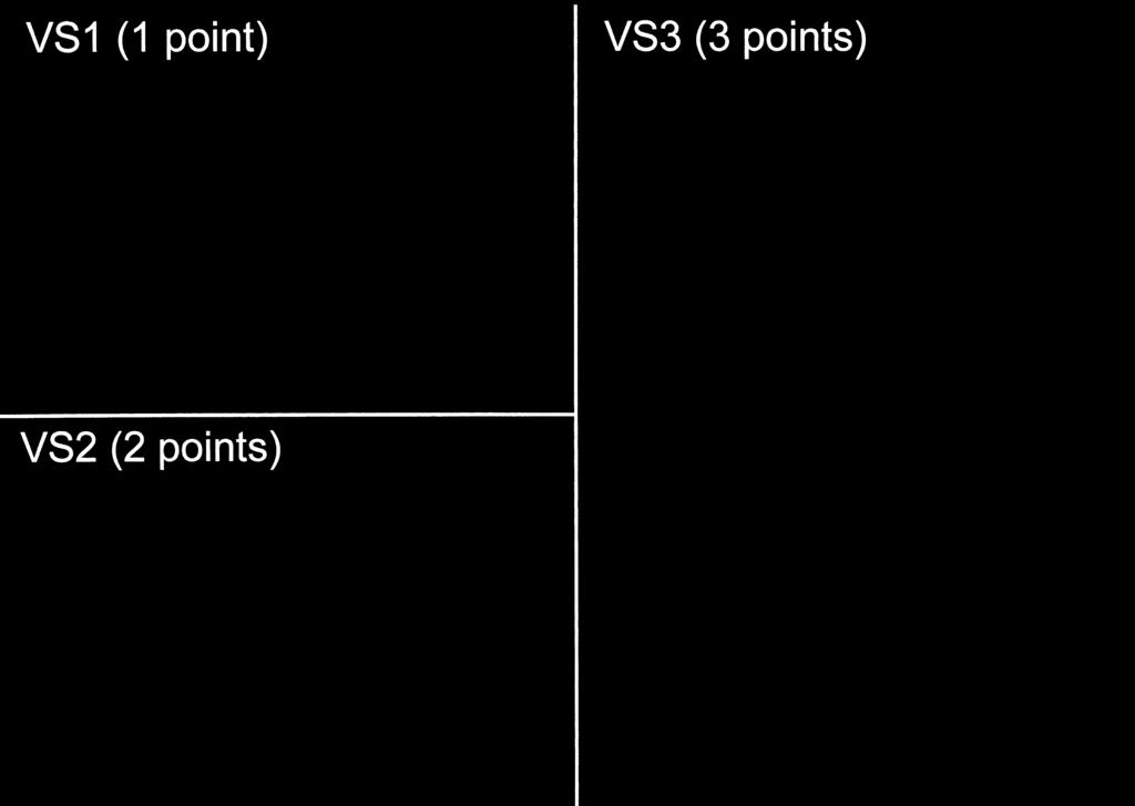 Degrees of VS0, VS1, VS2, and VS3 were scored as 0, 1, 2, and 3 points, respectively. Points for volume scoring were added for all regions (regions shown in Fig. 1).