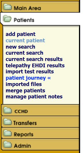 The patient was transferred to a different facility and is missing hearing screening results (no results reported) B.