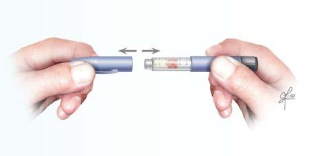 supplies: insulin pen, pen needle, and