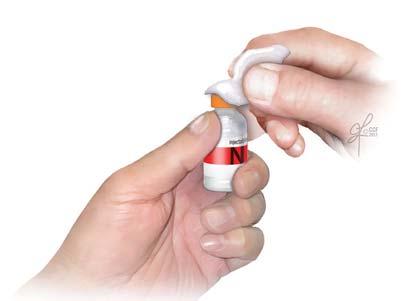 2 If insulin is cloudy roll the bottle (do not shake) in your hands and turn from side to side for one