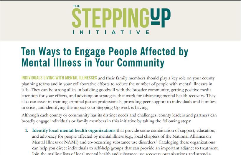 Ways to Engage People Affected