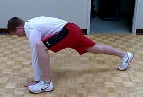 Slowly bend one leg and shift your weight to one side. Extend the opposite leg straight.