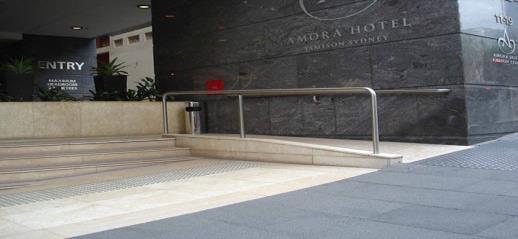 and hotel entrance