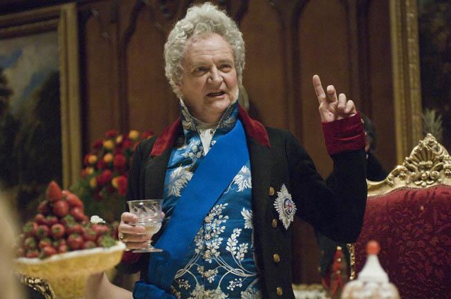 Jim Broadbent depicting King William IV giving his controversial speech in The Young Victoria.