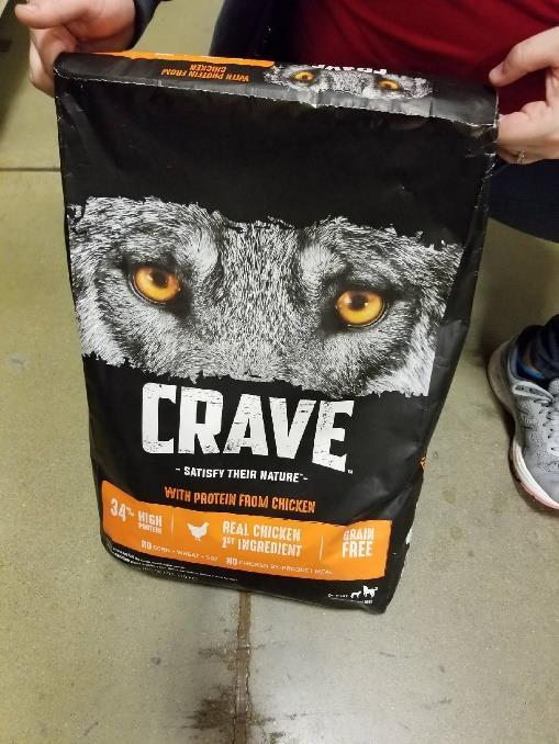 Crave Grain Free Formula with protein from chicken $1.