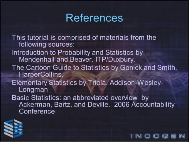 Slide 10 - References This concludes our overview tutorial,
