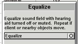 reference microphone can be avoided by muting the hearing aid during the equalization process.