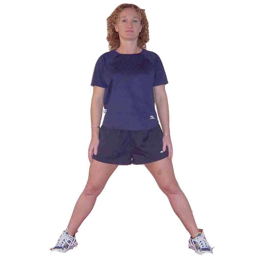 pointing forward Sit to one side by bending one leg & keeping the other