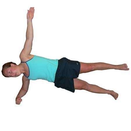Lift the top leg until feet are shoulder width Hold position Maintain neutral spine position Hold for 20-40 seconds.