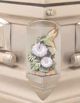 This can include sculpted LifeSymbols corner designs, personalization of the interior of the casket or other aspects of the unit, and MemorySafe drawers for storing personal items inside the casket