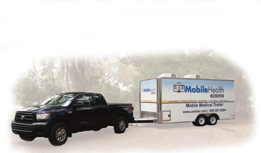 About Us U.S. Mobile Health Exams provides quality mobile health testing services to general industry and municipalities throughout the United States.