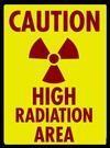 Each area or room in which radioactive materials in regulated amounts are stored shall post a sign or sings bearing the radiation caution symbol and the words: CAUTION RADIOACTIVE MATERIAL.