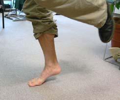 bearing on the injured foot for 15 seconds 3)Return to resting position 4)Repeat above exercise 10 more times Standing