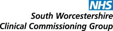 Commissioning Policy Treatment of Snoring April 2010 This commissioning policy applies to patients within: South Worcestershire Clinical Commissioning Group (CCG) Redditch & Bromsgrove Clinical